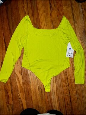 lululemon athletica Neon Lime Long-Sleeve Bodysuit